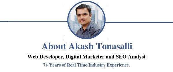 SEO Trainer - Akash Tonasalli